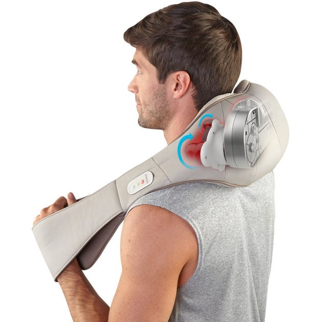 Masażer karku HoMedics Quad Action Shiatsu Kneading Neck & Shoulder Massager With Heat (NMS-620H) - obraz 4