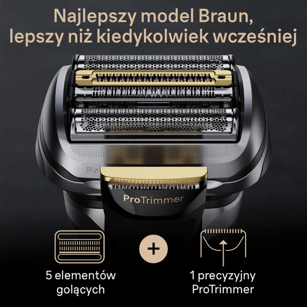 Golarka elektryczna Braun Series 9 Pro+ 9515s Metal szlachetny (218030) - obraz 5