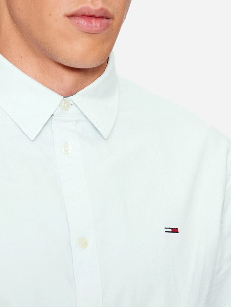 Сорочка чоловіча Tommy Jeans DM0DM15408-CYO XL Світло-блакитна (8720644557211) - зображення 5
