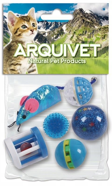 Мікс іграшок для котів Arquivet з 6 шт (8435117841291) - зображення 1