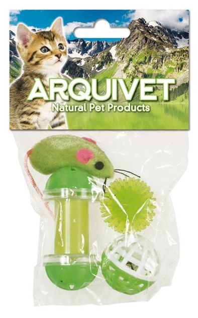 Mix zabawek dla kotów Arquivet z 4 sztuk (8435117842915) - obraz 1