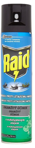 Aerozol Raid Eucaliptus przeciw muchom, komarom i innym owadom latającym 400 ml (5000204876192) - obraz 1