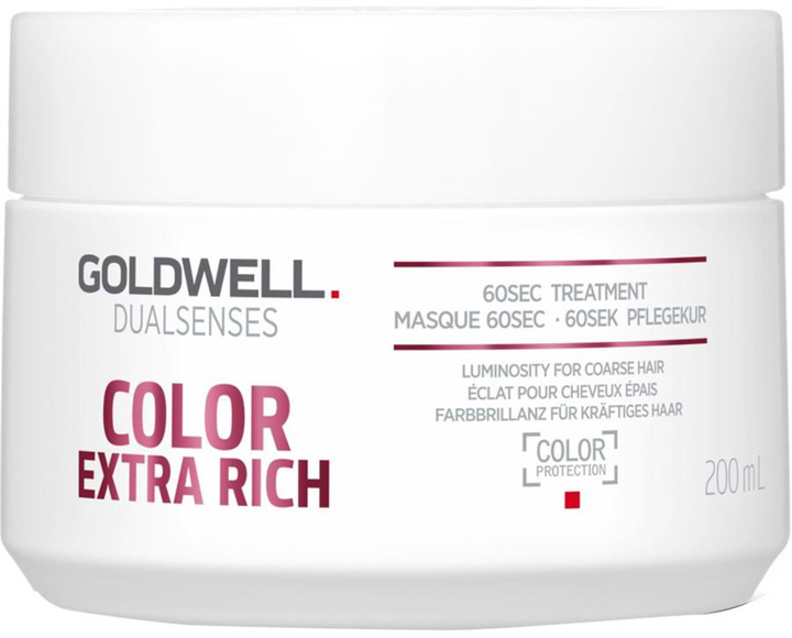 Kuracja Goldwell Dualsenses Color Extra Rich 60sec Treatment 60-sekundowa nabłyszczająca do włosów grubych i opornych 200 ml (4021609061120) - obraz 1