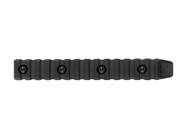 Планка Пикатинни КРУК CRC 9009 Черный АНОД на 14 слотов с креплением M-Lok - изображение 2