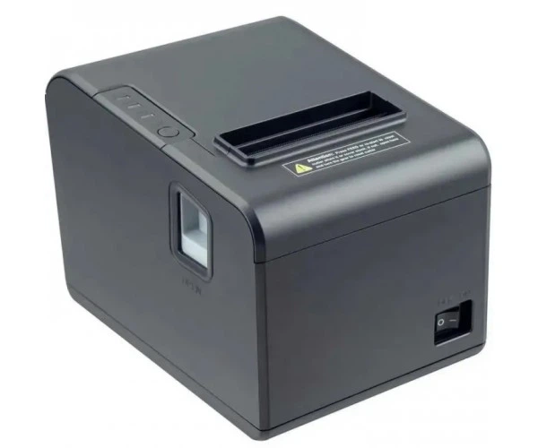 Друкарка чеків Xprinter XP-Q804S (термодрук, 260мм/с, стрічка 80мм, USB+Serial+Lan,авторізак,чорний) - изображение 2