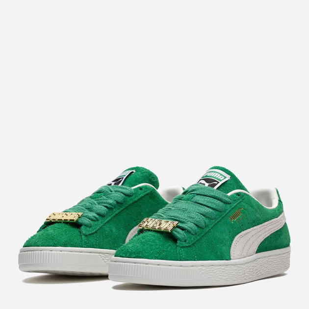 Чоловічі кеди низькі Puma Suede Fat Lace 39316702 42 Зелені (4099683157015) - зображення 2