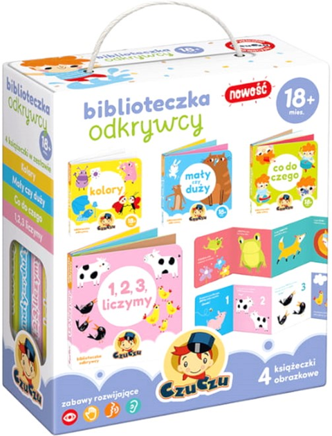 Zestaw książek CzuCzu Biblioteczka odkrywcy 4 szt (9788366762121) - obraz 1