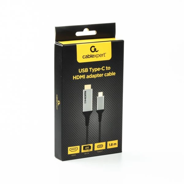 Кабель Cablexpert A-CM-HDMIM4K-1.8M, USB-C на HDMI, 1.8м - изображение 2