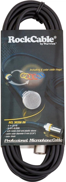Микрофонный кабель RockCable RCL30356 D6 Microphone Cable (6m) - изображение 3
