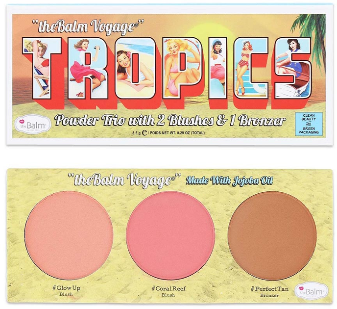 Paleta do makijażu The Balm Tropics Powder Trio 8.5 g (681619819001) - obraz 1