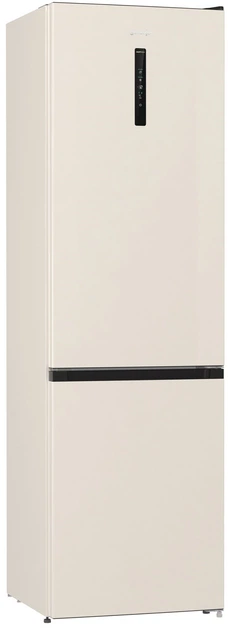 Холодильник з нижн. мороз. камерою Gorenje NRK6202AC4, 200х60х60см, 2 двері, 235( 96)л, А+, NoFrost+ , AdaptTech, Зона св-ті, LED Диспл зовнішній, ,бежевий - Фото 3 Холодильник з нижн. мороз. камерою Gorenje NRK6202AC4, 200х60х60см, 2 двері, 235( 96)л, А+, NoFrost+ , AdaptTech, Зона св-ті, LED Диспл зовнішній, ,бежевий - изображение 3