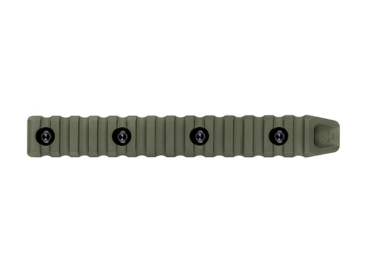 Планка Пикатинни КРУК CRC 9009 ODGreen на 14 слотов с креплением M-Lok - изображение 2