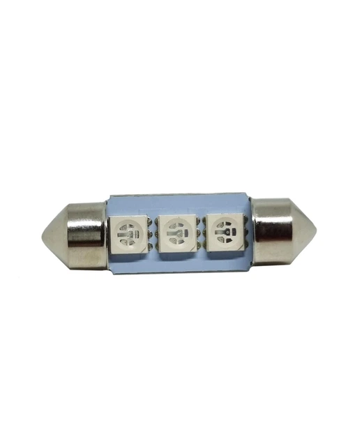 Светодиодная лампа C5W Festoon 3SMD 5050 24V 36мм Синяя (31186) - изображение 3