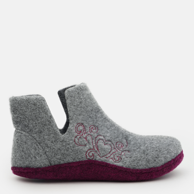 Акция на Жіночі домашні капці-чобітки з закритим носком Inblu P2-6H 36 23 см Сріблясті от Rozetka