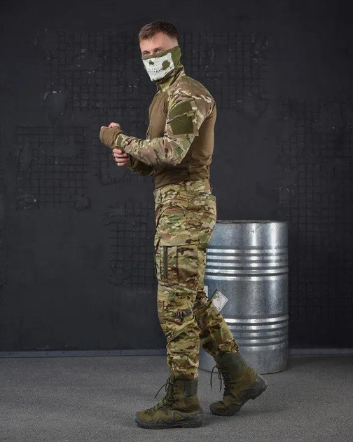 Тактический костюм с усиленными коленями весна/лето штаны+убакс S мультикам (85603) - изображение 2