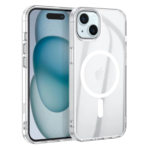 Чохол для iPhone15 Plus Hoco Magnetic series airbag anti-fall protective shell - Фото 10 Чохол для iPhone15 Plus Hoco Magnetic series airbag anti-fall protective shell - изображение 10