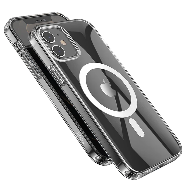 Чохол HOCO Transparent TPU magnetic protective case для iPhone 12 mini 5.4" - Фото 4 Чохол HOCO Transparent TPU magnetic protective case для iPhone 12 mini 5.4" - зображення 4