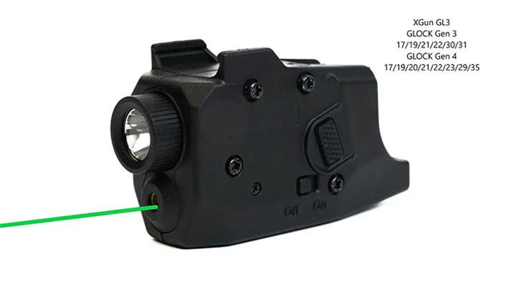Подствольный фонарик с ЛЦВ XGun GL3 (зеленый луч) - изображение 1