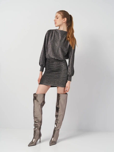 Платье H&M S Черный 0954949_черн.серебро_22 - Фото 2 Платье H&M S Черный 0954949_черн.серебро_22 - изображение 2