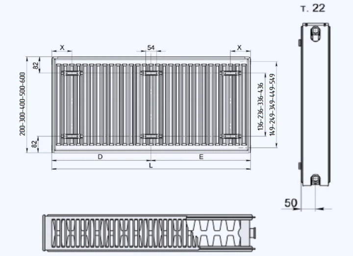 Радиатор TERRA TEKNIK 22 500х1000 - изображение 5