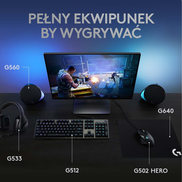 Клавіатура провідна Logitech G512 Carbon Lightsync RGB GX Red USB Black (920-009370) - зображення 7