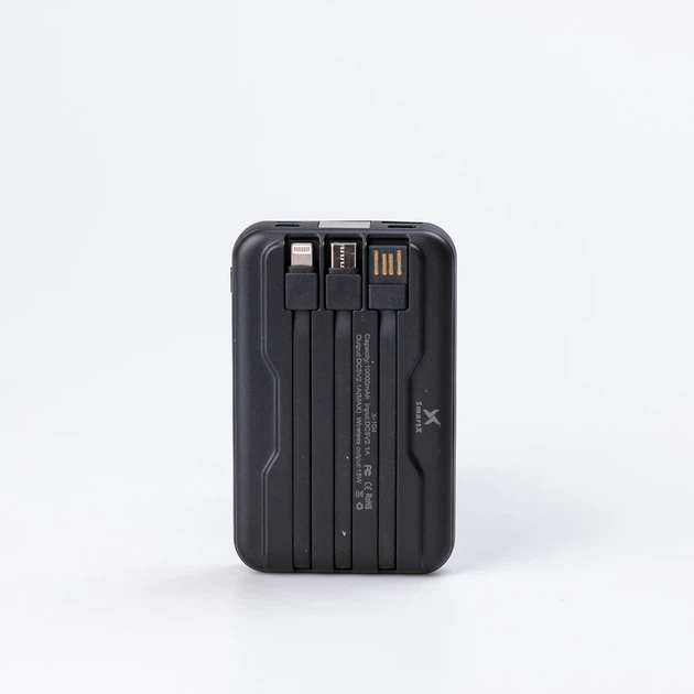 Повербанк SmartX 10000 mAh з бездротовою зарядкою Туре-С і Micro USB 3 шнури в комплекті - зображення 2