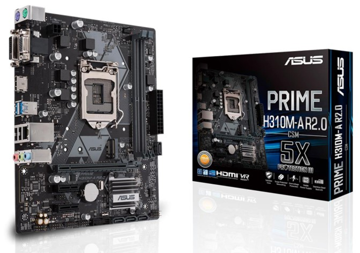 Материнська плата Asus Prime H310M-A R2.0 (s1151, Intel H310, PCI-Ex16) - зображення 4