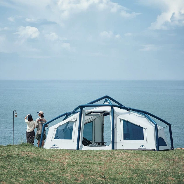 Намет надувний Naturehike CNK2300ZP012 великий Блакитний