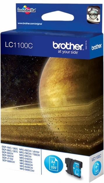 Tusz Brother LC1100C Cyan (LC1100C) - obraz 1