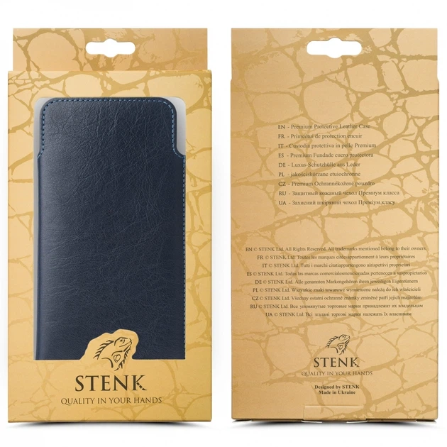 Футляр Stenk Elegance для Xiaomi Redmi Note 10S Синий (69683) - изображение 6