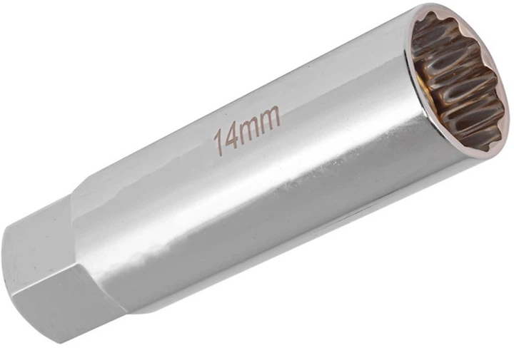 Головка свечная Rock Force 3/8" 14 мм 12-гранная магнитная 65 мм (RF-807314M(магнитная)) - изображение 2
