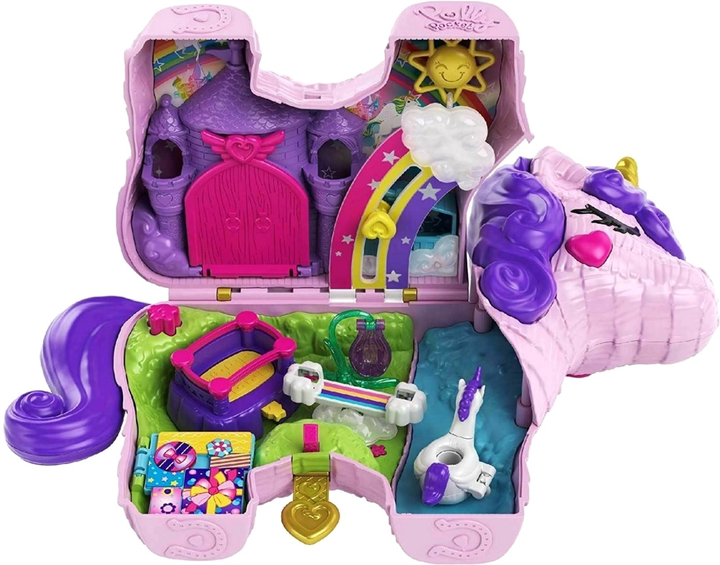 Ігровий набір Mattel Polly Pocket Unicorn (0887961929744) - зображення 3