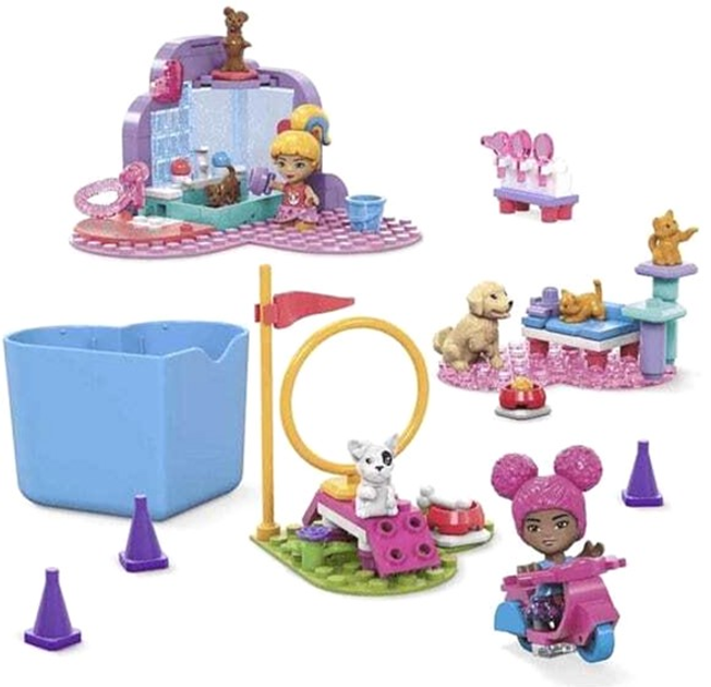 Zestaw do zabawy Mega Bloks Barbie Trening i pielęgnacja zwierząt (0194735074426) - obraz 3