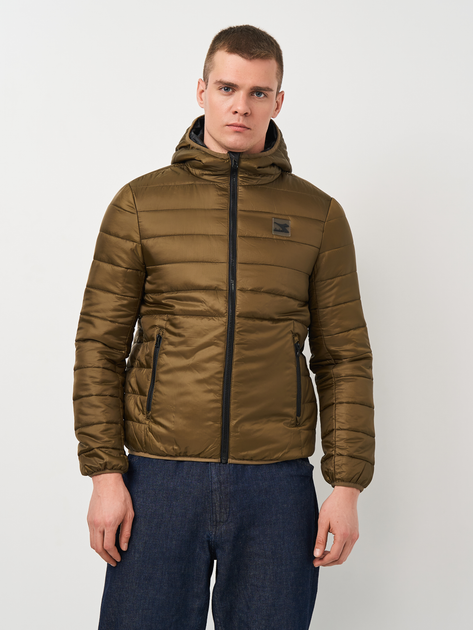 Куртка демисезонная с капюшоном мужская Diadora 102178681 S 70429 Хаки ...