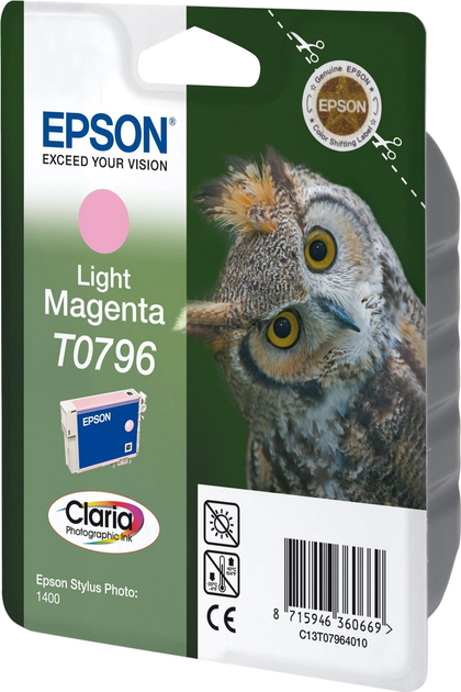 Tusz Epson Stylus Photo 1400 Light Magenta (C13T07964010) - obraz 1
