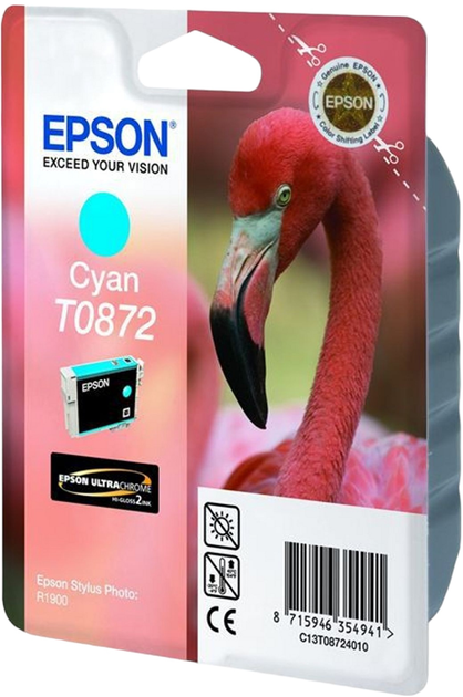 Картридж Epson Stylus Photo R1900 Cyan (C13T08724010) - зображення 1