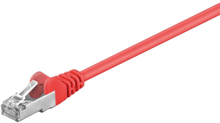 Патч-корд Goobay 95539 Cat 5e F/UTP 1.5 м Червоний (4040849955396) - зображення 1