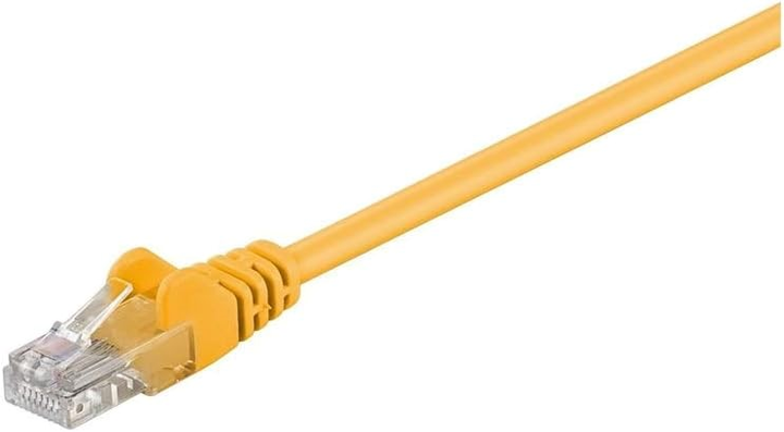 Патч-корд Goobay 95556 Cat 5e U/UTP 1.5 м Жовтий (4040849955563) - зображення 1