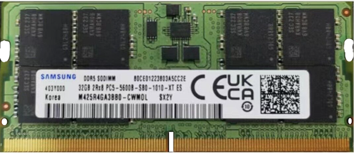 Пам'ять Samsung 32 GB SO-DIMM DDR5 5600 MHz (M425R4GA3BB0-CWM