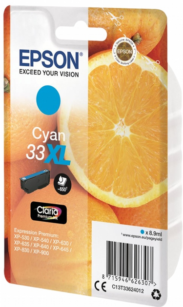 Картридж Epson 33XL Cyan (C13T33624012) - зображення 2
