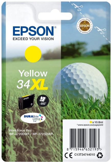 Картридж Epson 34XL Yellow (C13T34744010) - зображення 1