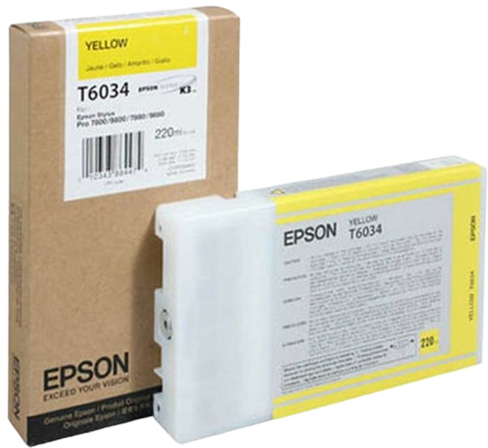 Картридж Epson StylusPro 7800 Yellow (C13T603400) - зображення 1