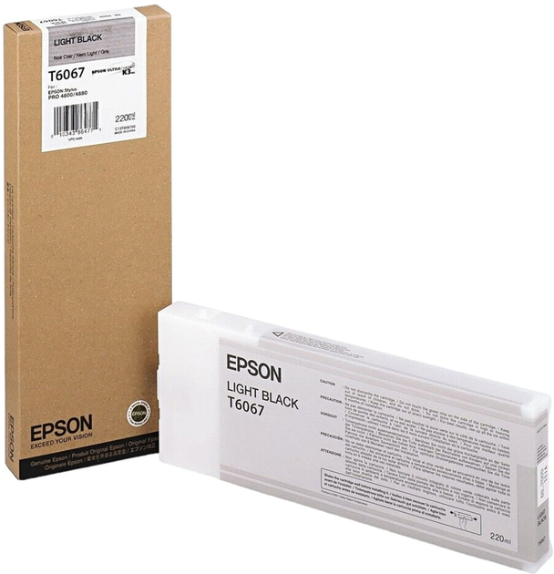 Tusz Epson Stylus Pro 4880 Light Black (C13T606700) - obraz 1