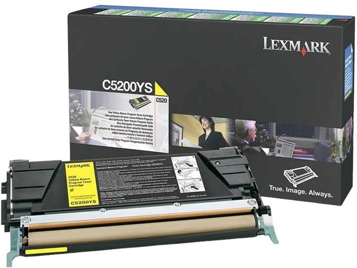 Toner Lexmark C530 Yellow (734646039482) - obraz 1