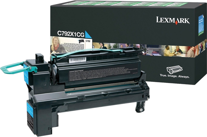 Тонер-картридж Lexmark C792/X792 Cyan (734646194518) - зображення 1