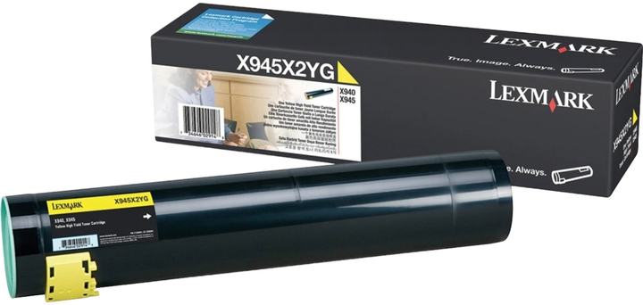 Toner Lexmark X940e/945e Yellow (734646299817) - obraz 1