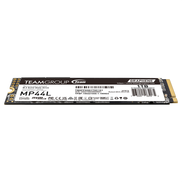 Накопичувач SSD 1TB Team MP44L M.2 2280 PCIe 4.0 x4 3D SLC (TM8FPK001T0C101) - зображення 2