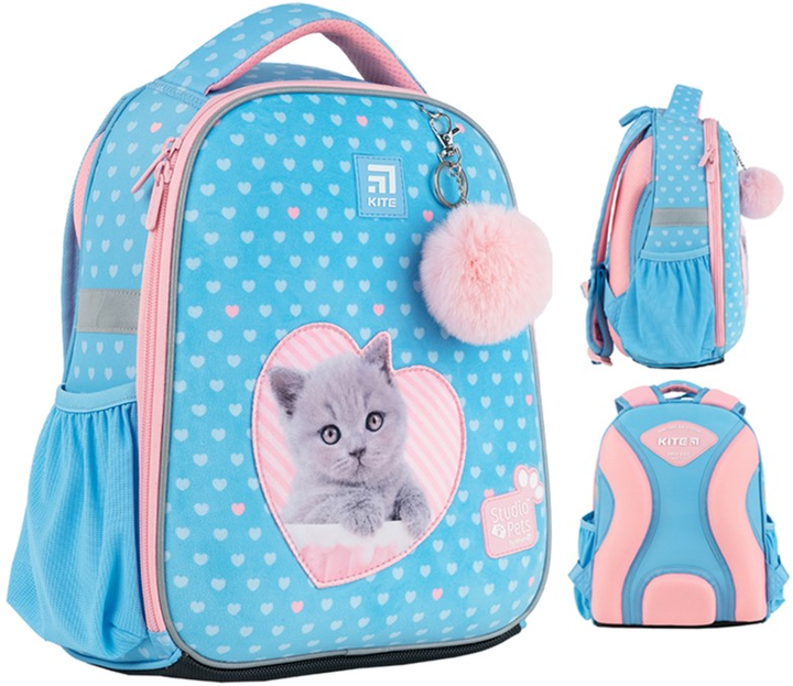Рюкзак школьный Kite Education каркасный Studio Pets 35x26x13.5 см ...