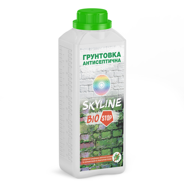 Антисептична протигрибкова ґрунтовка Біостоп SkyLine 2л - зображення 1