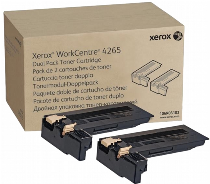 Zestaw kartridży Xerox WorkCentre 4265 Twin Pack 2 szt Black (95205868654) - obraz 1